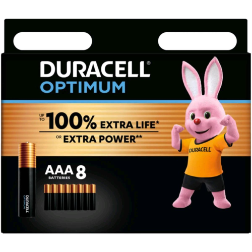 DURACELL OPTIMUM BATTERIE MINISTILO AAA CONF 8 Pz.